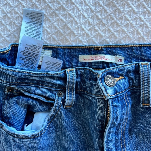 70'S HIGH RISE FLARE WOMEN'S JEANS - Picture 2 of 4